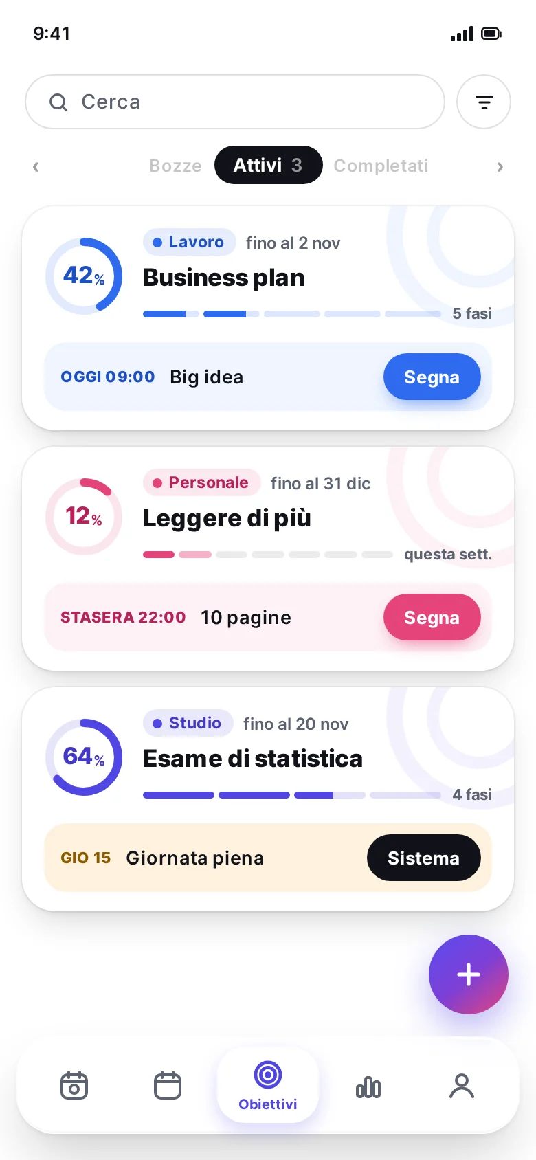 Flew: i tuoi obiettivi